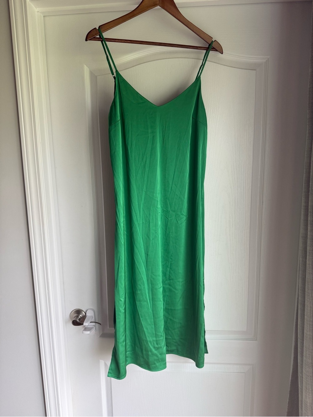 The Drop emerald Green Slip Dress size small